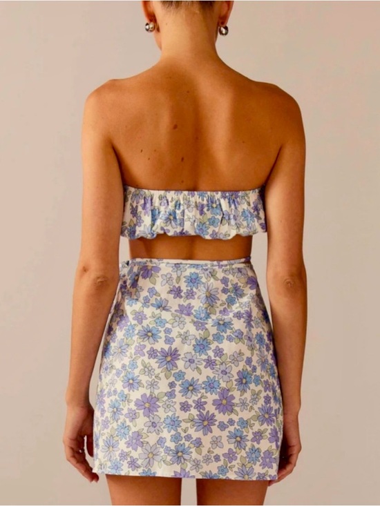 Peppermayo Wrap Floral Mini Skirt US 2 Feminine Spring Summer - Picture 6 of 10